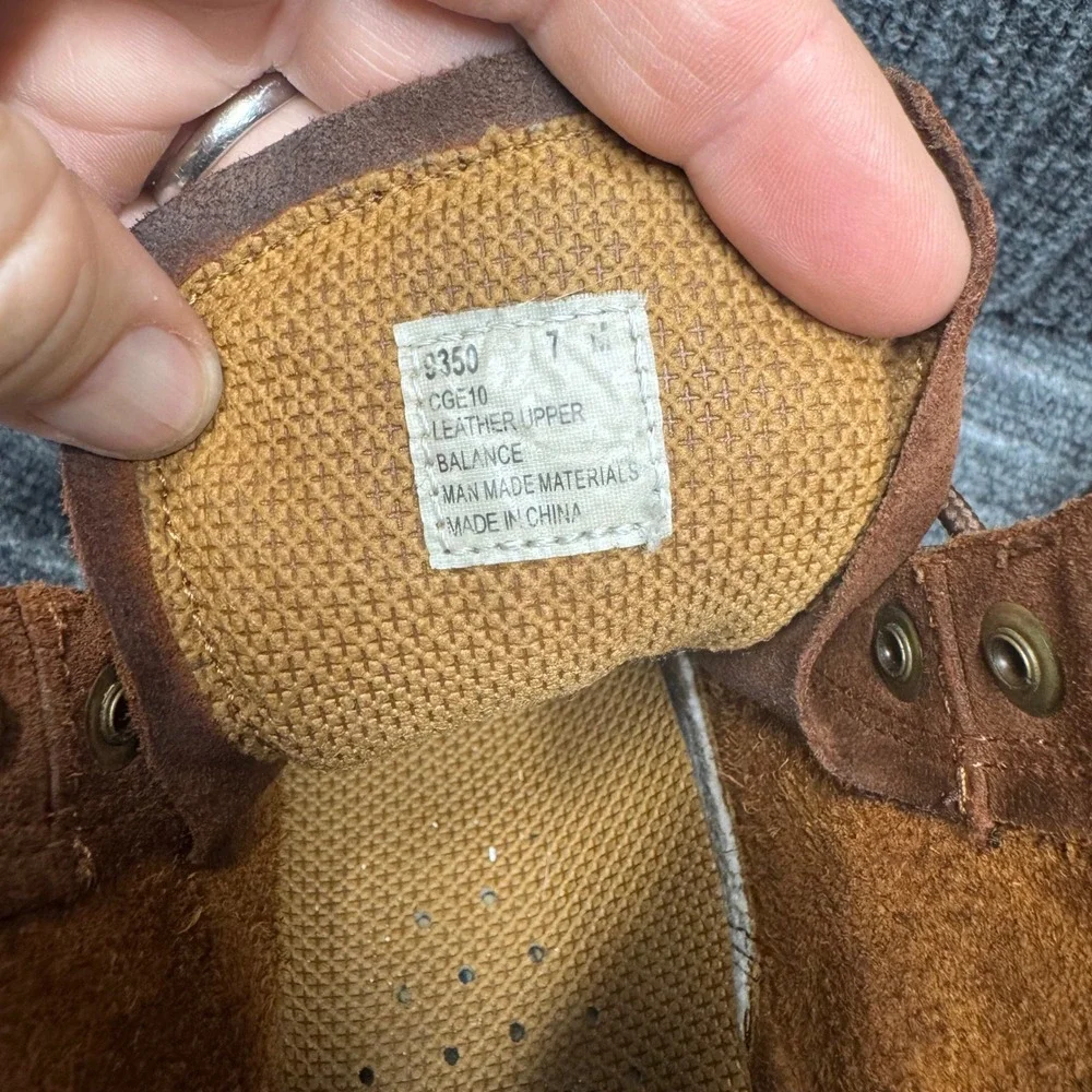 Double H Work Boots 7 M Brown Leather Lace Up Kiltie 9350
